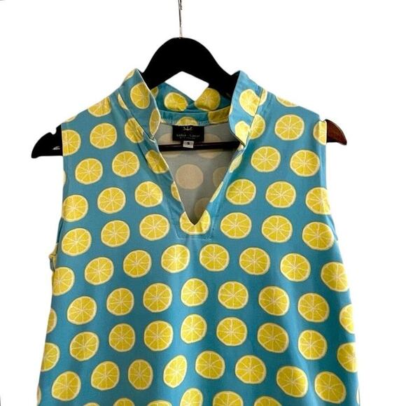 Bundle of 2 Sailor-Sailor Sleeveless Tops Size Small Lemon & Anchor Prints - Picture 3 of 13